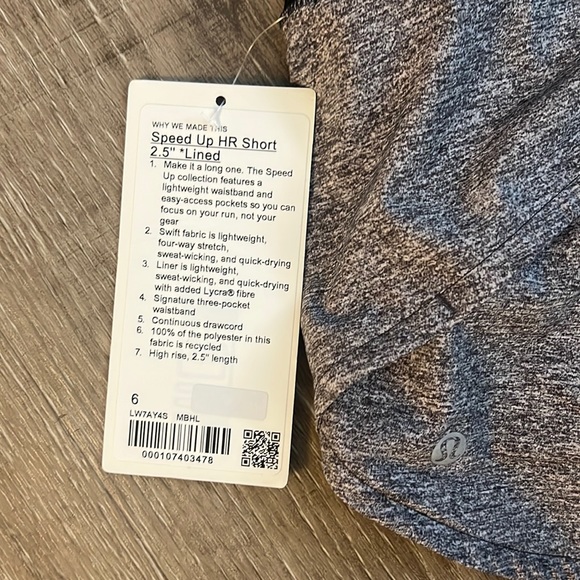 Lululemon Speed up HR short 2.5 *lined - Picture 9 of 10